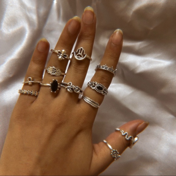 BOHEMIAN RING SET *** - Picture 3 of 3
